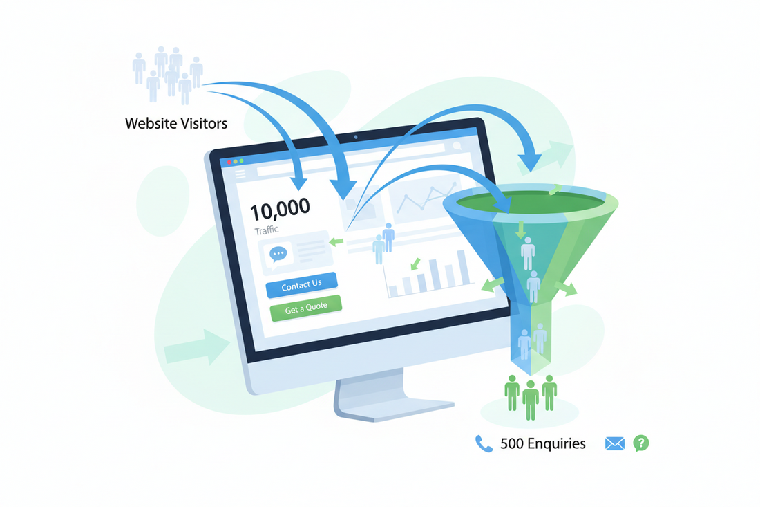 How Businesses Can Turn Website Traffic Into Enquiries