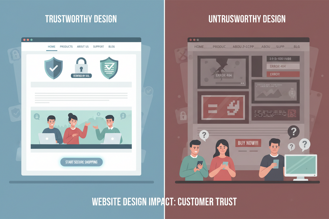 How Website Design Influences Customer Trust